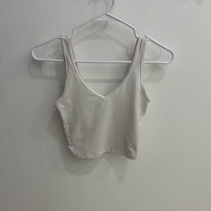 Hollister White Cropped Tank (XS)
